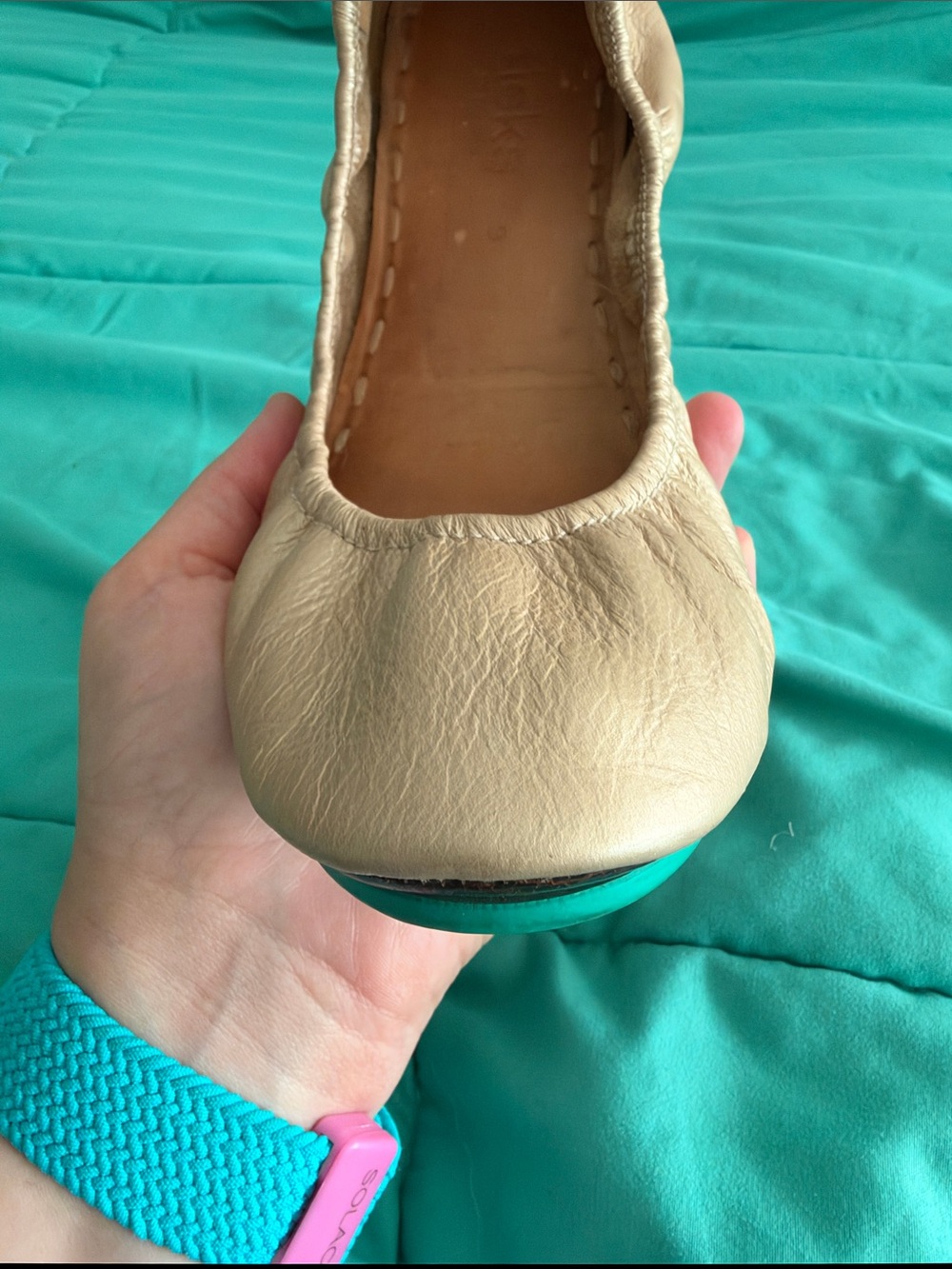 GUC Metallic Champagne Tieks (EXCLUSIVE 2016 Black Friday release), size 9 - Picture 11 of 14